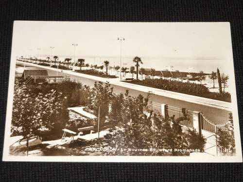 FRANCE, ARCACHON LE NOUVEAU BOULEVARD PROMENADE. VINTAGE UNUSED