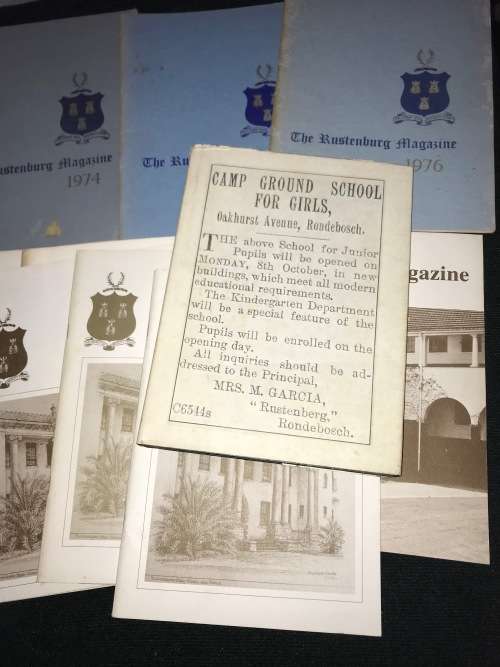 VINTAGE SCHOOL YEARBOOKS RUSTENBURG COLLECTION 74,75,76,77,78,79,81,83,84 & BOOK