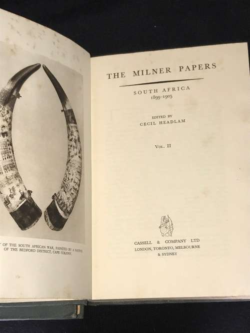 THE MILNER PAPERS SOUTH AFRICAN 1897-1899. TWO VOLUME SET