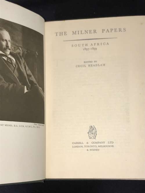 THE MILNER PAPERS SOUTH AFRICAN 1897-1899. TWO VOLUME SET