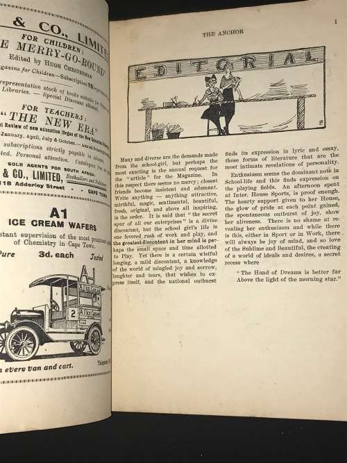THE ANCHOR GIRLS HIGH SCHOOL NOVEMBER 1927 MAGAZINE