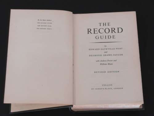 THE RECORD GUIDE BY EDWARD SACKVILLE-WEST & DESMOND SHAWE-TAYLOR
