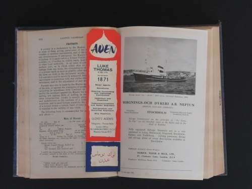 LLOYD`S CALENDAR 1962 - STURROCK (CAPE) LIMITED