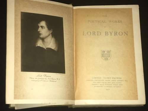 THE POETICAL WORKS OF LORD BYRON 1912