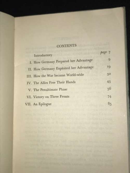 A MINIATURE HISTORY OF THE WAR DOWN TO THE LIBERATION OF PARIS BY R.C.K. ENSOR