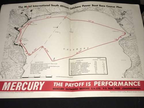 MOBIL SA OFFSHORE POWER BOAT RACES 1971 SUPPLEMENT