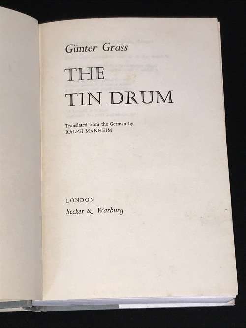 THE TIN DRUM BY GUNTHER GRASS 1ST UK EDITION 1962