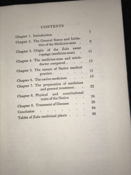ZULU MEDICINE AND MEDICINE-MEN BY A.T. BRYANT
