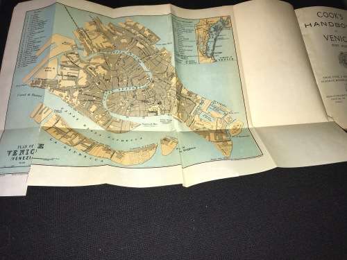 1923 COOK`S TRAVELLER`S HANDBOOK TO VENICE WITH PLANS