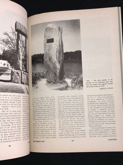 LANTERN TYDSKRIF VIR KENNIS EN KULTUUR / JOURNAL OF KNOWLEDGE AND CULTURE SEPT 1970 1820 SETTLERS