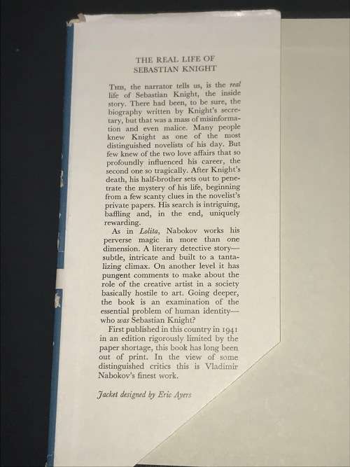 THE REAL LIFE OF SEBASTIAN KNIGHT BY VLADIMIR NABOKOV