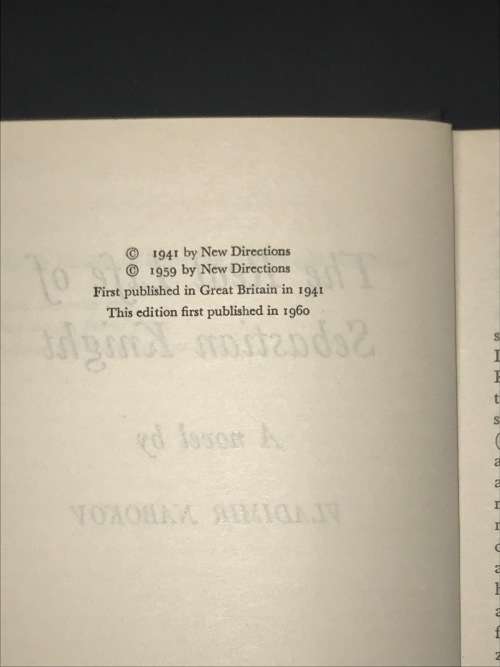 THE REAL LIFE OF SEBASTIAN KNIGHT BY VLADIMIR NABOKOV