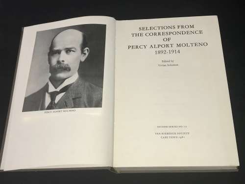 VRS/VRV #12  SECOND SERIES SELECTIONS FROM THE CORRESPONDENCE OF PERCY ALPORT MOLTENO 1892-1914