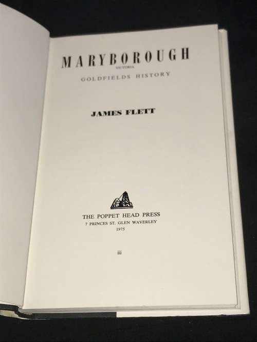 MARYBOROUGH VICTORIA GOLDFIELDS HISTORY BY JAMES FLEET 1ST EDITION