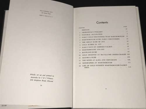 MARYBOROUGH VICTORIA GOLDFIELDS HISTORY BY JAMES FLEET 1ST EDITION