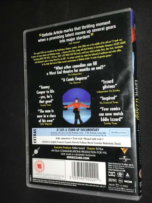 EDDIE IZZARD DEFINITE ARTICLE DVD