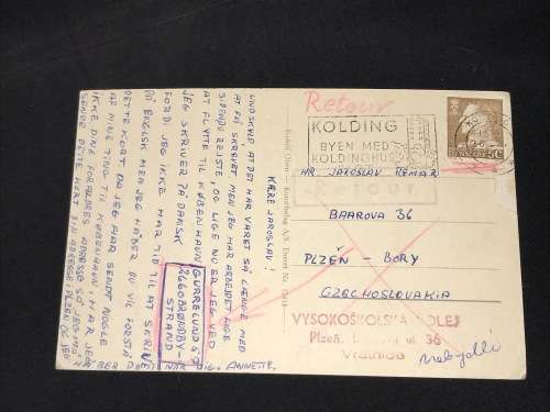 VINTAGE POSTCARD KOLDING DENMARK