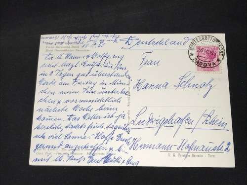 VINTAGE POSTCARD TERME NEROIANE HOTEL ITALY
