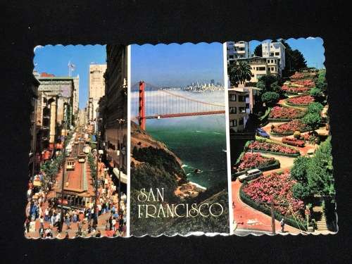 VINTAGE POSTCARD SAN FRANCISCO USA TO SOUTH AFRICA