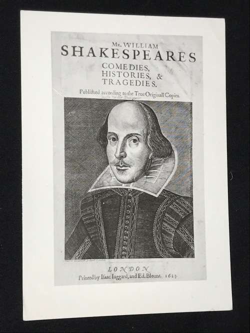 POSTCARD OF SHAKESPEARE GREAT BRITAIN