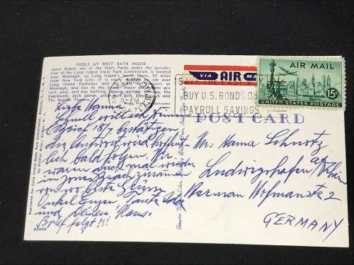 VINTAGE POSTCARD OF NEW YORK USA