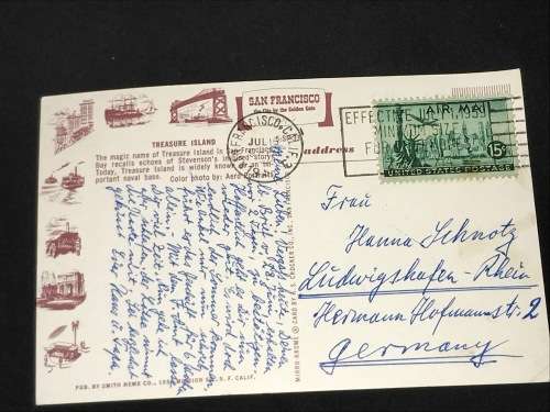 VINTAGE POSTCARD OF SAN FRANCISCO USA