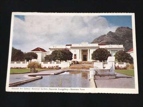 VINTAGE CALTEX POSTCARD NATIONAL ART GALLERY CAPE TOWN