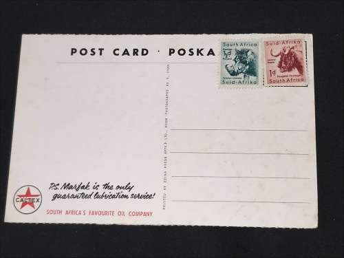 VINTAGE CALTEX POSTCARD NATIONAL ART GALLERY CAPE TOWN