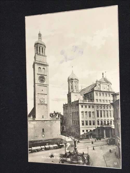 1928 POSTCARD AUGSBURG GERMANY