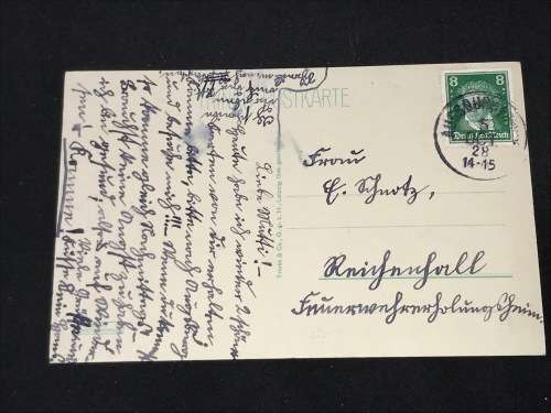 1928 POSTCARD AUGSBURG GERMANY