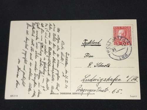 VINTAGE POSTCARD TROLLHATTAN SWEDEN