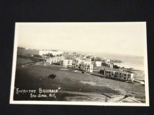 VINTAGE POSTCARD OF INFANTRY BARRACKS SAN JUAN PORTO RICO