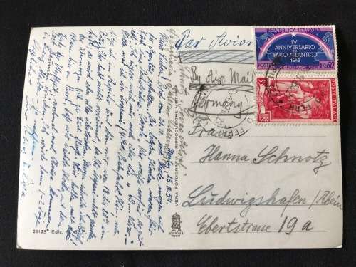 1954 POSTCARD TRAPANI SICILY ITALY PANORAMA