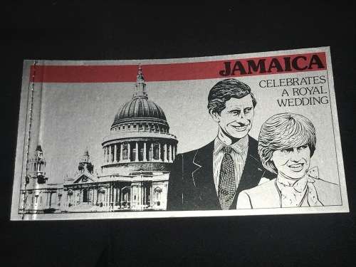 JAMAICA MINT SHEET BOOKLET THE ROYAL WEDDING