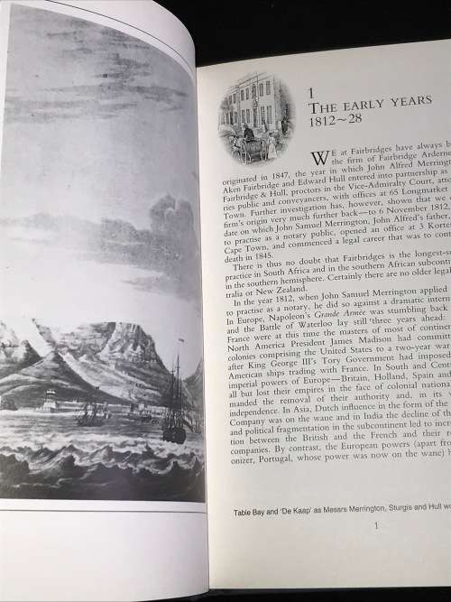 FAIRBRIDGE ARDERNE & LAWTON A HISTORY OF A CAPE LAW FIRM BY R.M. MACSYMON