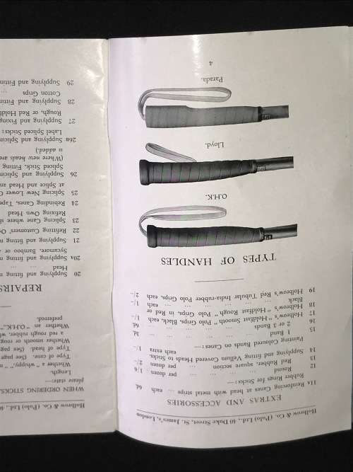 HOLBROW & CO POLO SPECIALISTS CATALOGUE RARE