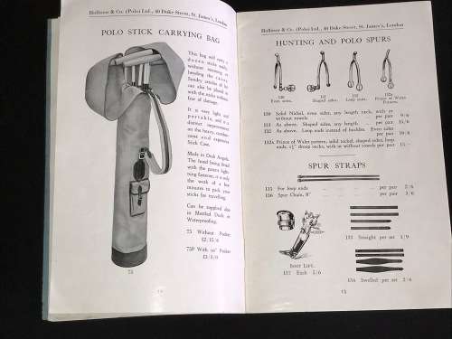 HOLBROW & CO POLO SPECIALISTS CATALOGUE RARE