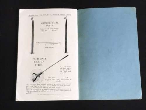 HOLBROW & CO POLO SPECIALISTS CATALOGUE RARE