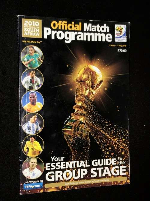 OFFICIAL MATCH PROGRAMME 2010 ESSENTIAL GUIDE TO THE GROUP STAGE