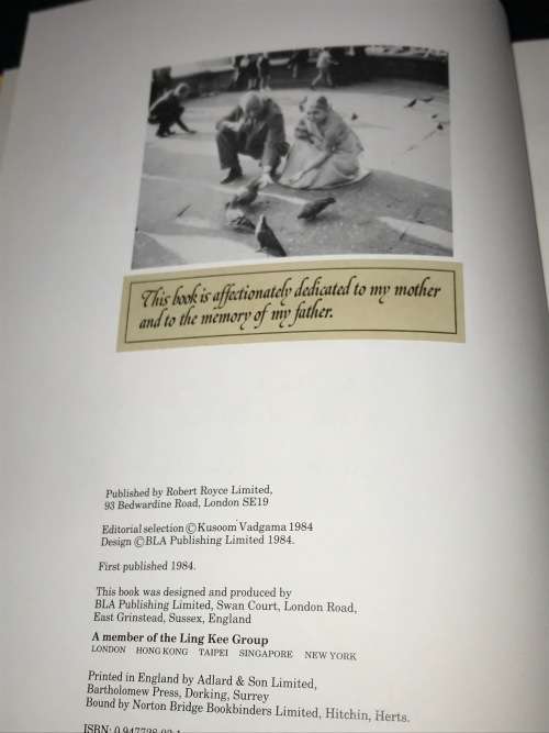 INDIA IN BRITAIN BY KUSOOM VADGAMA SIGNED