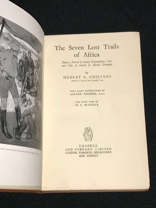 THE SEVEN LOST TRAILS OF AFRICA BY HEDLEY A. CHILVERS