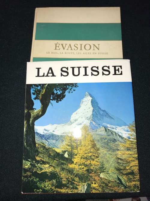 VINTAGE BOOKS OF SWITZERLAND X 2