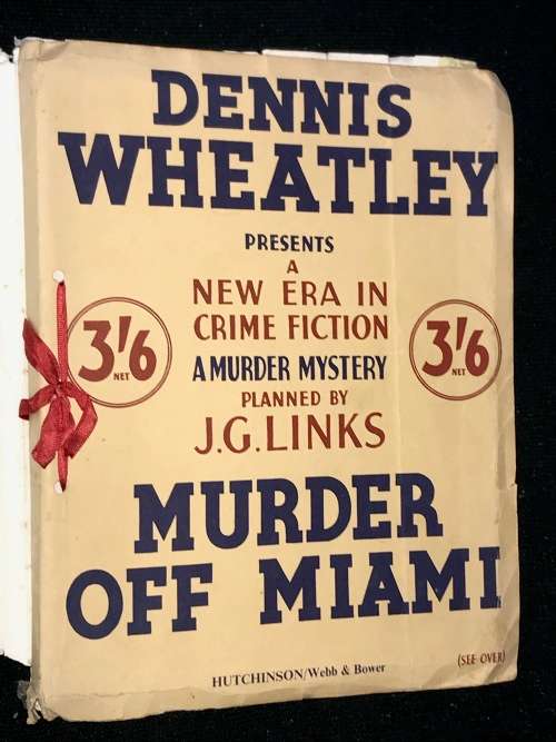 MURDER OFF MIAMI BY DENNIS WHEATLEY A MURDER MYSTERY
