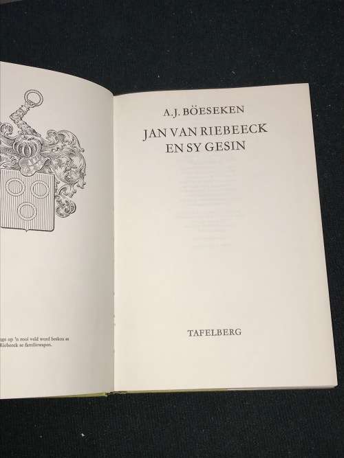 JAN VAN RIEBEECK EN SY GESIN DEUR A.J. BOESEKEN