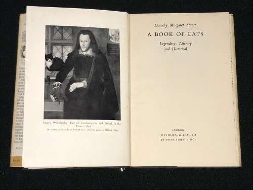 A BOOK OF CATS LITEARY, LEGENDARY AND HISTORICAL BY DOROTHY MARGARET STUART