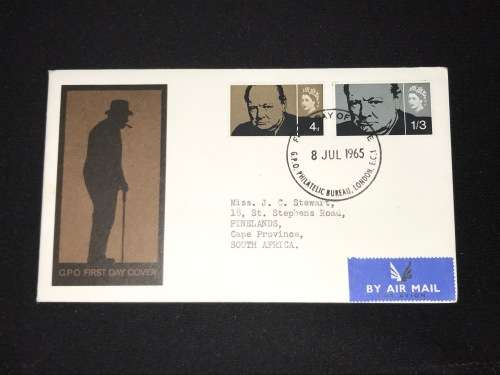 WINSTON CHURCHILL FDC 1965