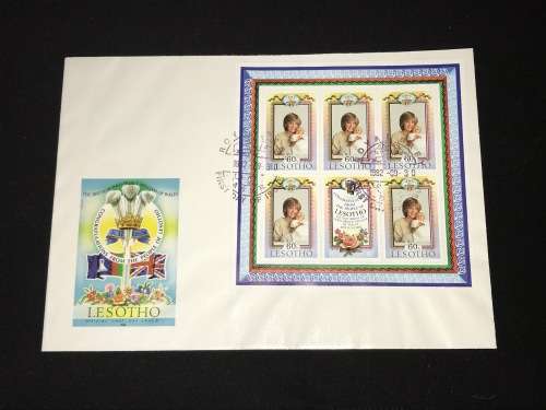 LESOTHO BIRTH OF PRINCE WILLIAM FDC 1982
