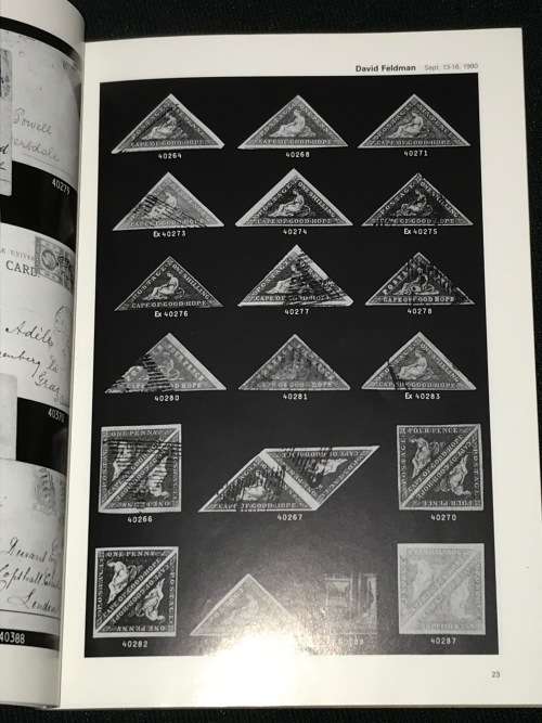 DAVID FELDMAN STAMP AUCTION CATALOGUE 1990