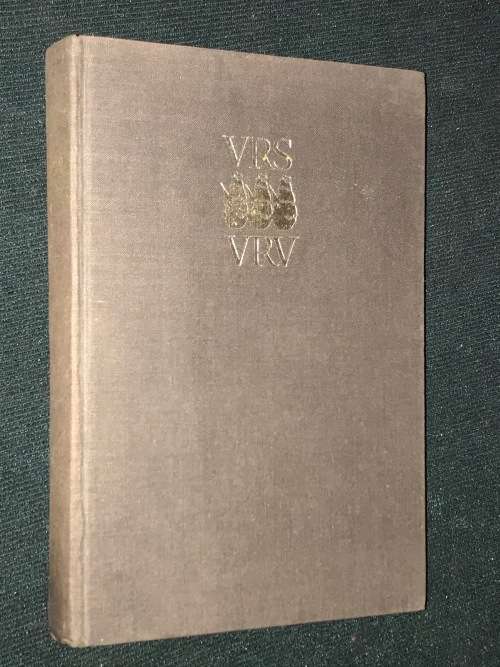 VRS/VRV #3 SECOND SERIES 1972 SIR JAMES ROSE SELECTED CORRESPONDENCE 1884 - 1902