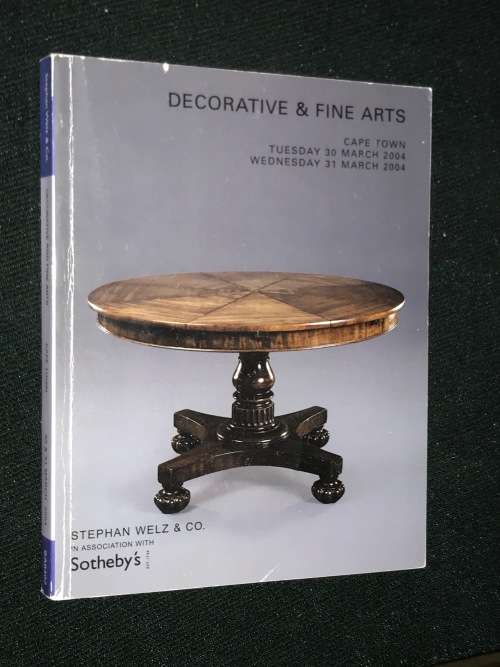 STEPHAN WELZ AUCTION CATALOGUE CAPE TOWN 30 + 31 MARCH  2004